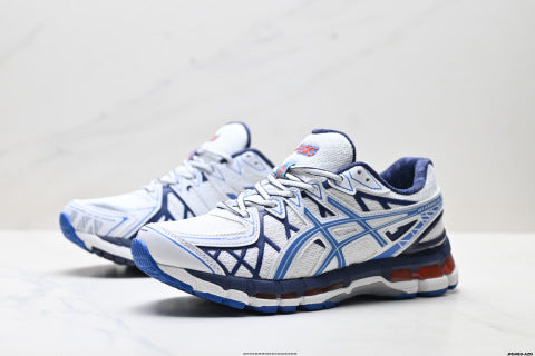 Asics Gel-Kayano 20 Sneakers: Comfortable, versatile, durable, breathable, low-top running shoes.