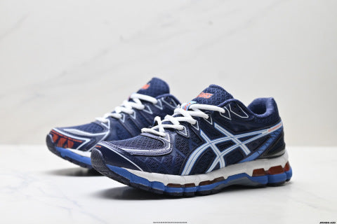 Asics Gel-Kayano 20 Sneakers: Comfortable, durable, breathable, low-top running shoes.