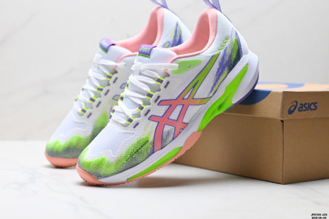 Asics Court FF 4 Novak tennis shoes: durable, breathable, low-top professional athletic shoes.