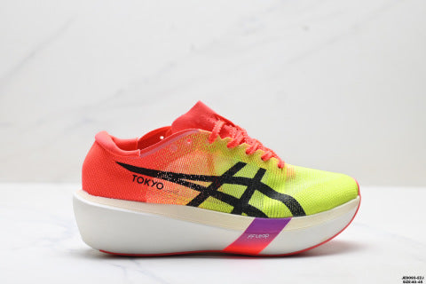 Asics NOVABLAST 3 LE series athletic shoes: slip-resistant, durable, breathable, and lightweight running shoes.