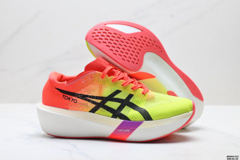 Asics NOVABLAST 3 LE series athletic shoes: slip-resistant, durable, breathable, and lightweight running shoes.