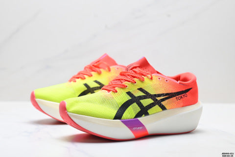 Asics NOVABLAST 3 LE series athletic shoes: slip-resistant, durable, breathable, and lightweight running shoes.