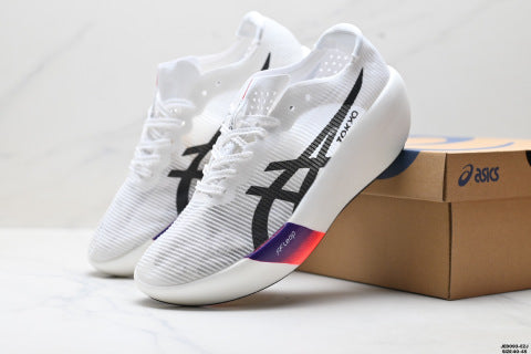 Asics NOVABLAST 3 LE series athletic shoes: slip-resistant, durable, breathable, and lightweight running shoes.