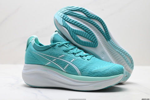 Asics Gel-Nimbus 27 Running Shoes: Comfortable, Slip-resistant, and Durable for Men and Women.