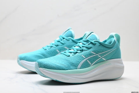 Asics Gel-Nimbus 27 Running Shoes: Comfortable, Slip-resistant, and Durable for Men and Women.