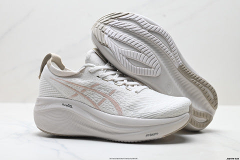 Asics Gel-Nimbus 27 Running Shoes: Comfortable, Slip-resistant, and Durable for Men and Women.