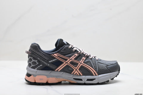 Asics Gel-Kahana 8 Series Sneakers: Low-top, lightweight, cushioned, casual running shoes.