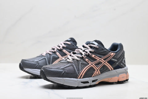 Asics Gel-Kahana 8 Series Sneakers: Low-top, lightweight, cushioned, casual running shoes.