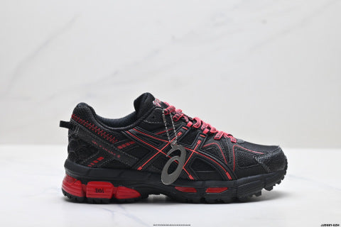 Asics Gel-Kahana 8 Series Sneakers: Low-top, lightweight, cushioned, casual running shoes.