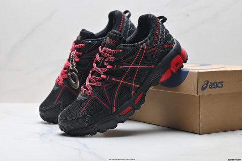 Asics Gel-Kahana 8 Series Sneakers: Low-top, lightweight, cushioned, casual running shoes.