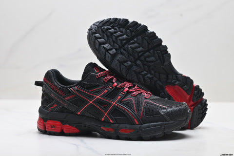 Asics Gel-Kahana 8 Series Sneakers: Low-top, lightweight, cushioned, casual running shoes.