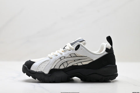 Asics Gel-Truck athletic shoes, designed for hiking, trekking, shock absorption, slip resistance, durability, balance, and lightweight performance.